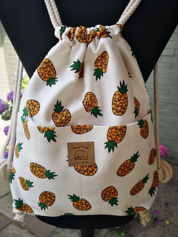 Fruit design collection - String  rucksack - Pineapple