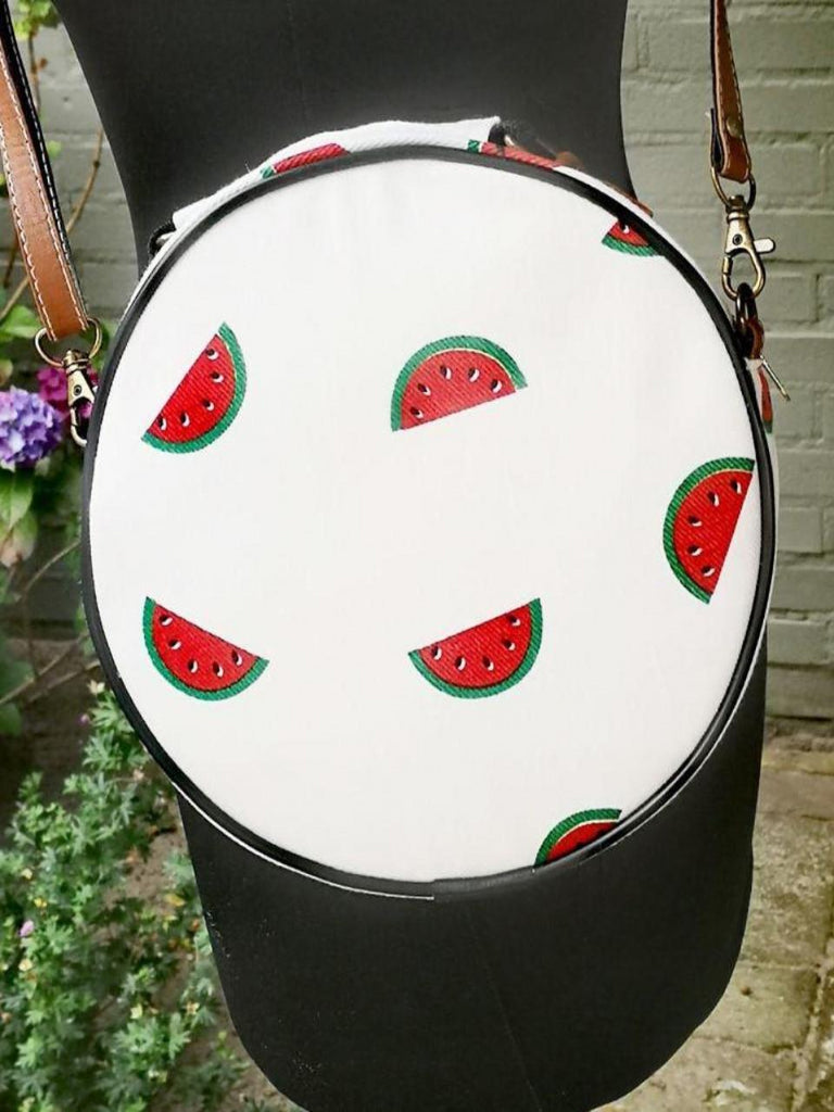 Fruit design collection - round shoulder bag - Watermelon