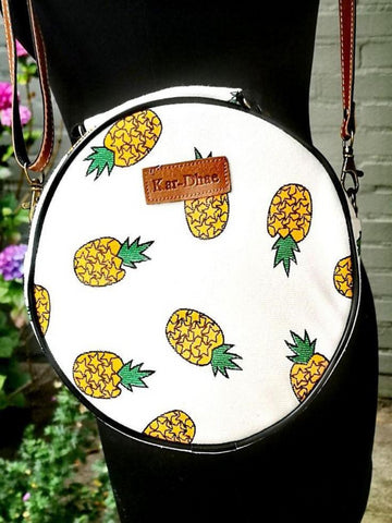 Fruit design collection - round shoulder bag - Pineapple